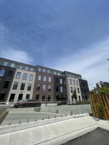 View of Building  garage from parking lot